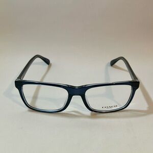 Coach Navy Rectangular Glasses